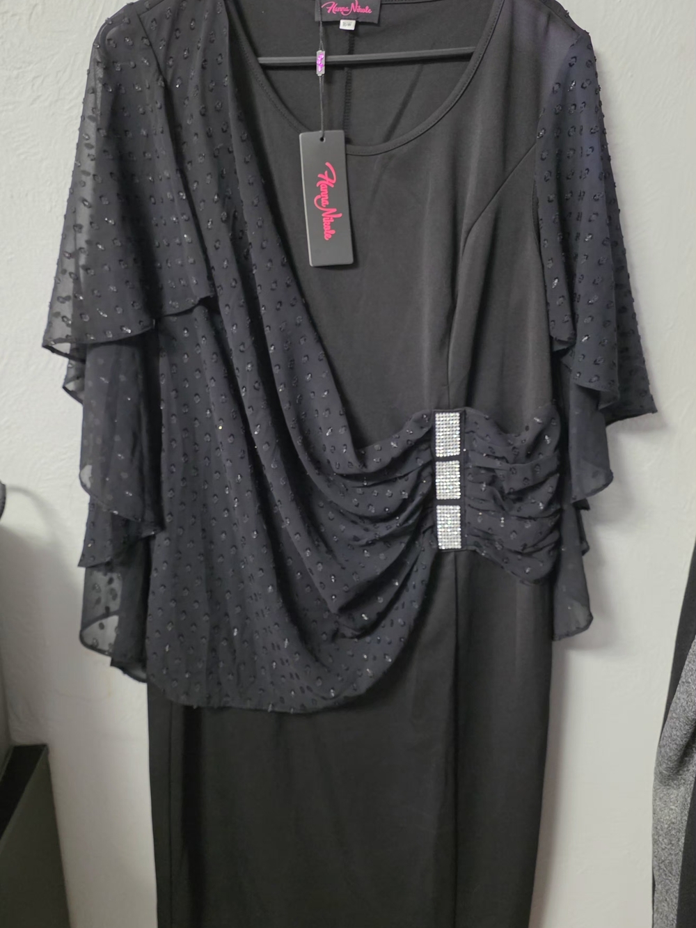 Fiesta Noir Embellished Black Maxi Skirt by Karen Nicole